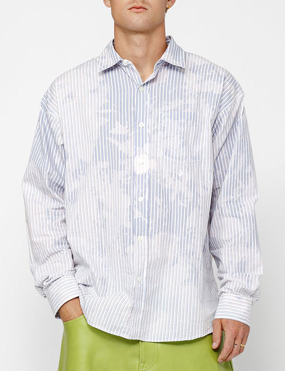 STUSSY CLASSIC LS SHIRT BLEACHED STUSSY