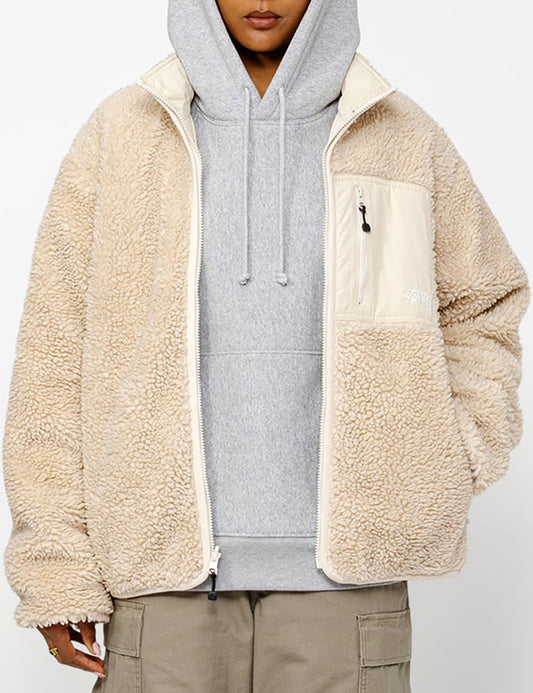 STUSSY SHERPA REVERSIBLE JACKET STUSSY