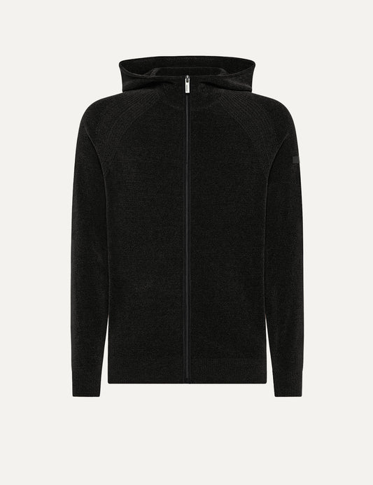 RRD VELVET HOOD ZIP KNIT