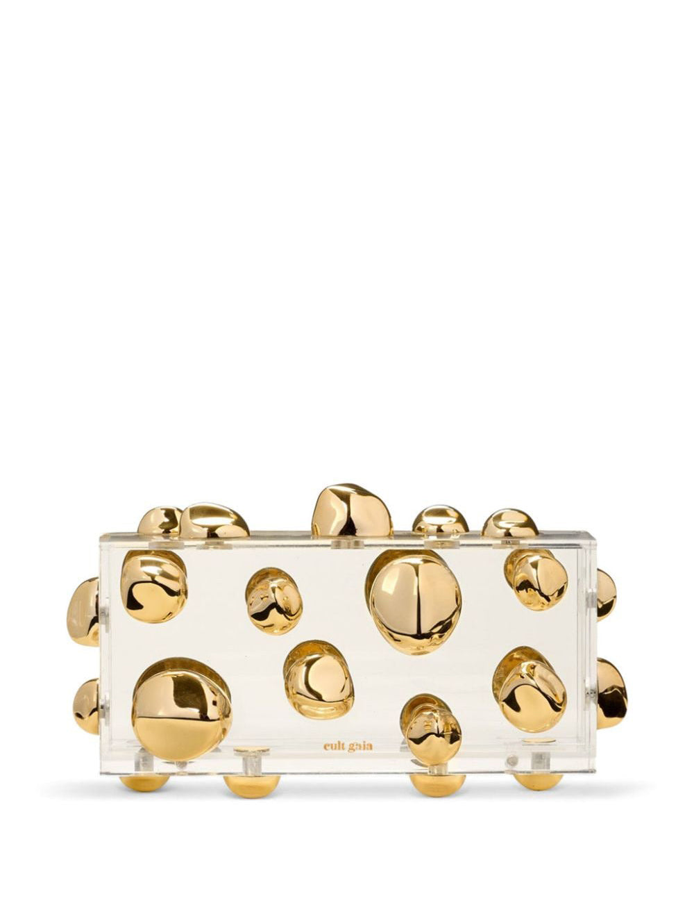 CULT GAIA ORBS CLUTCH SHINY BRASS