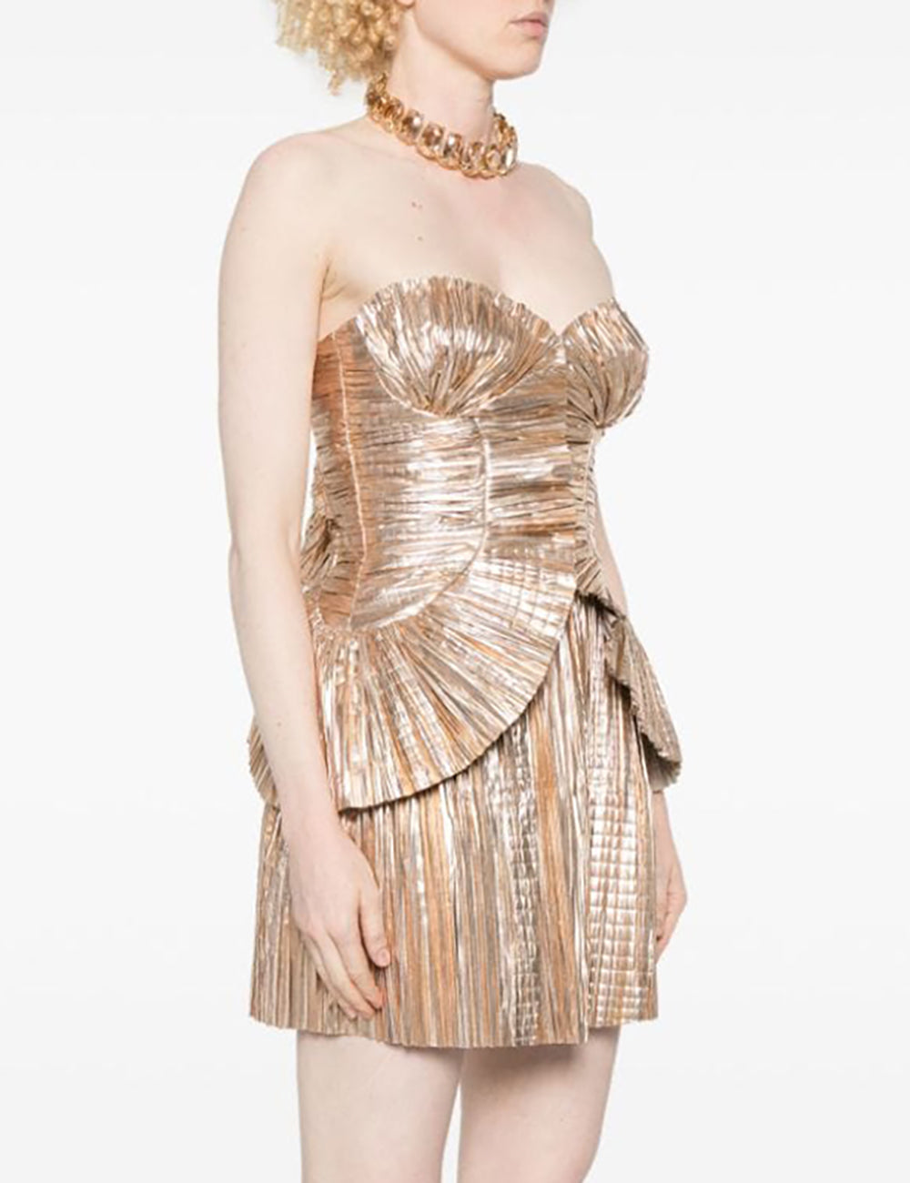 CULT GAIA CHARLIQUE DRESS GOLD