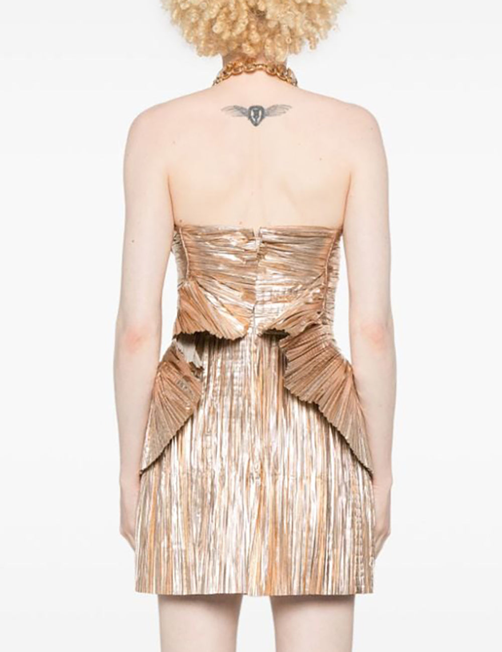 CULT GAIA CHARLIQUE DRESS GOLD