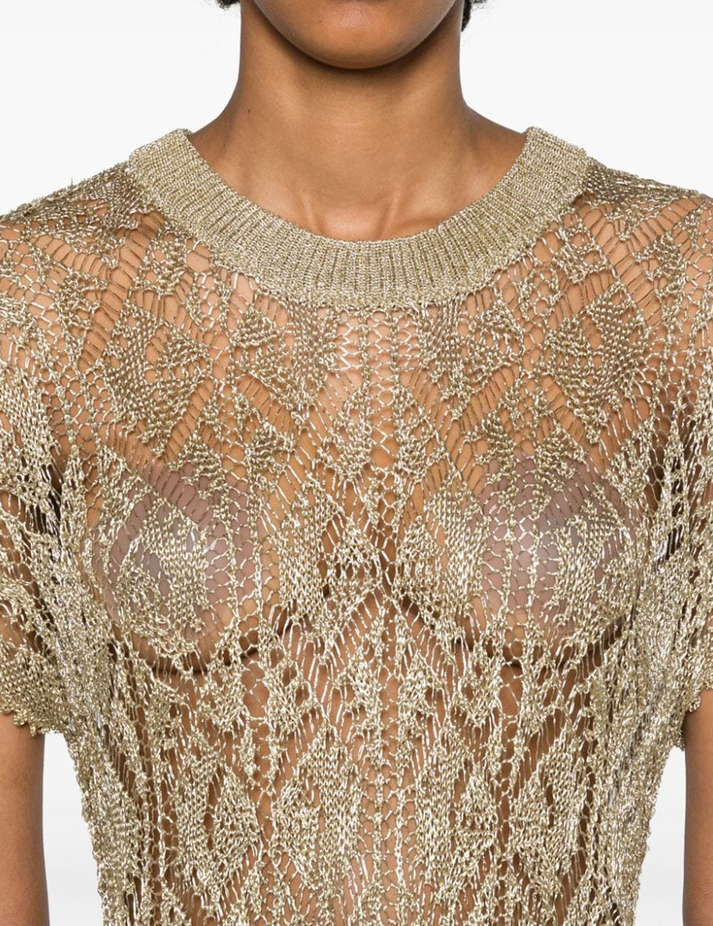 GANNI METALLIC TOP GANNI