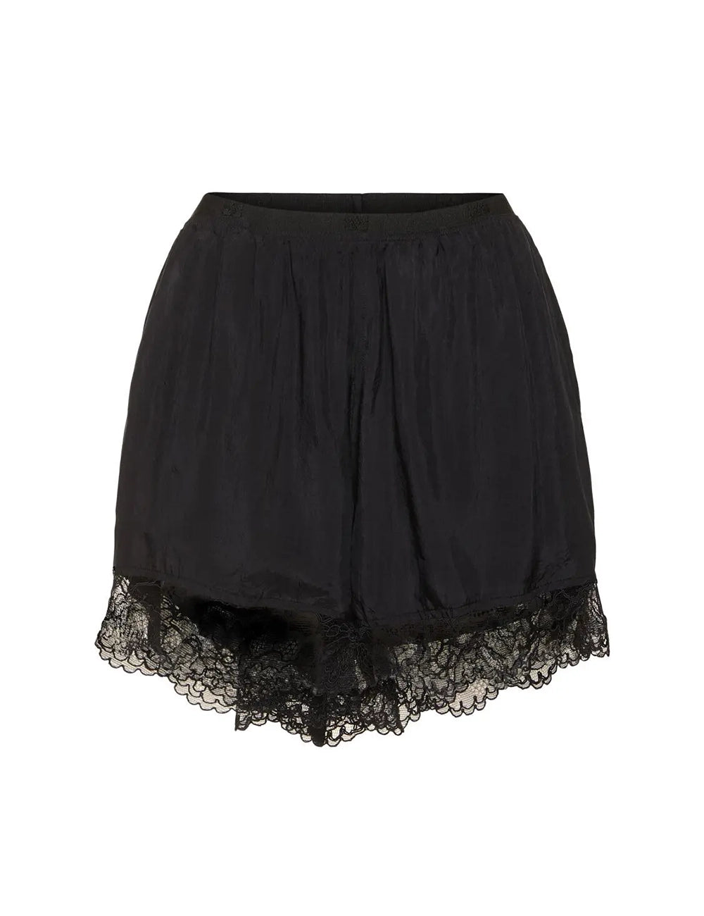 GANNI VISCOSE HABOTAI ELASTIC SHORTS GANNI