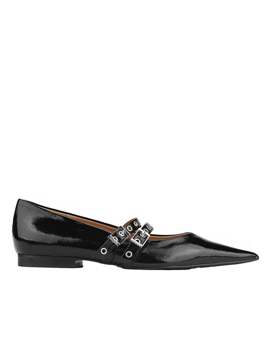 GANNI EYELETS BALLERINA NAPLACK