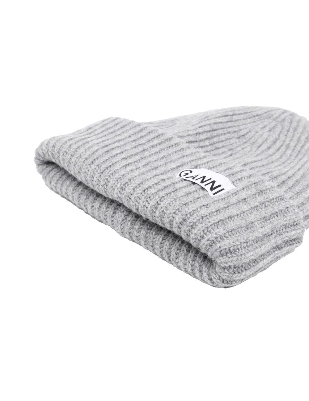 GANNI STRUCTURED RIB BEANIE GANNI