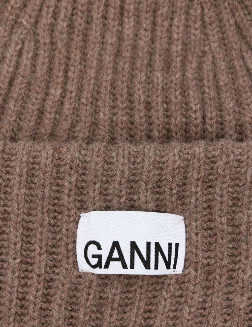 GANNI STRUCTURED RIB BEANIE GANNI