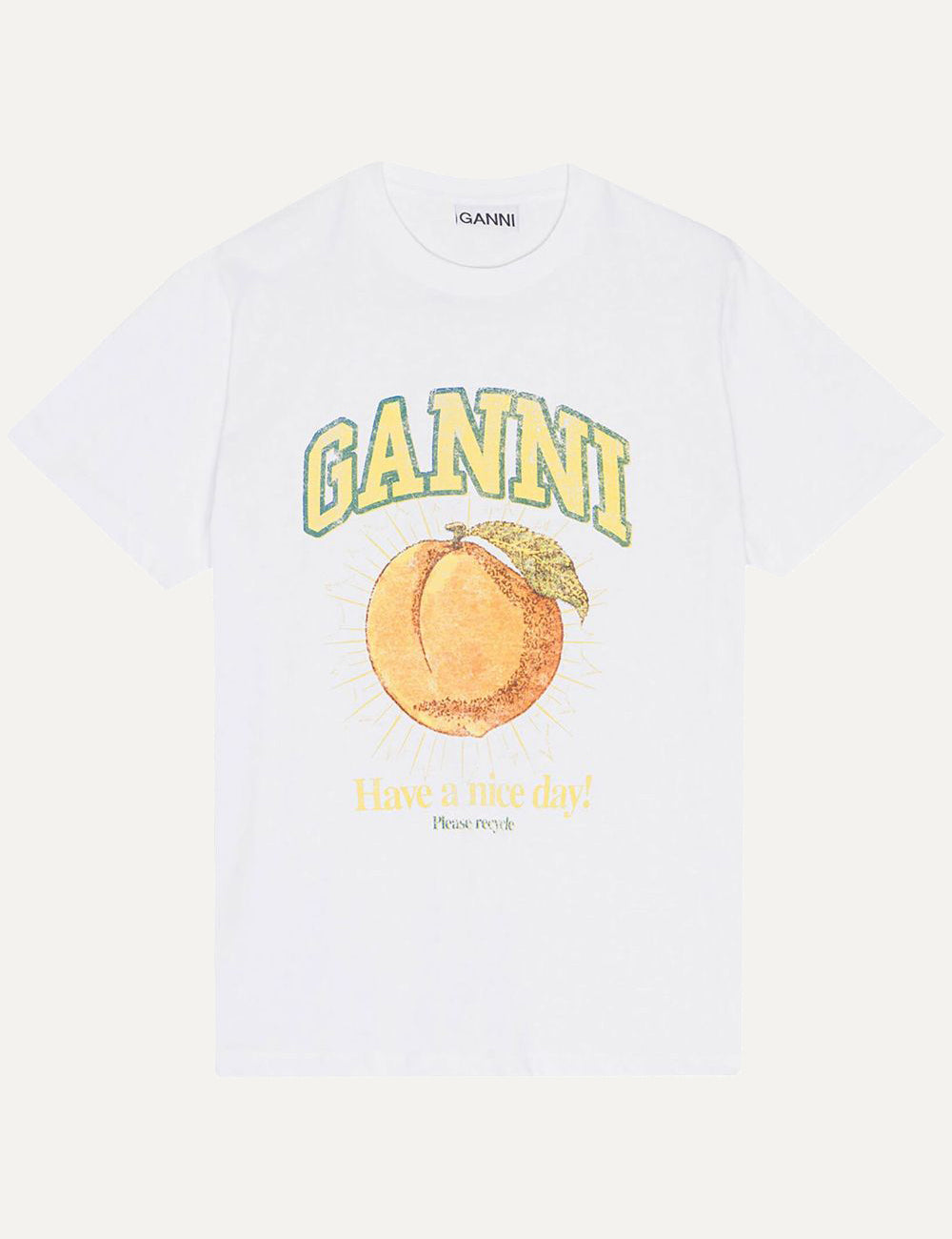 GANNI BASIC JERSEY PEACH