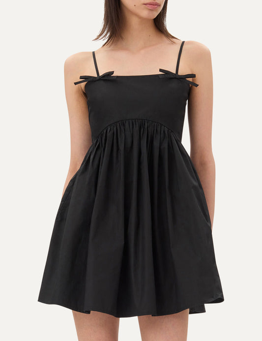 GANNI POPLIN STRAP DRESS