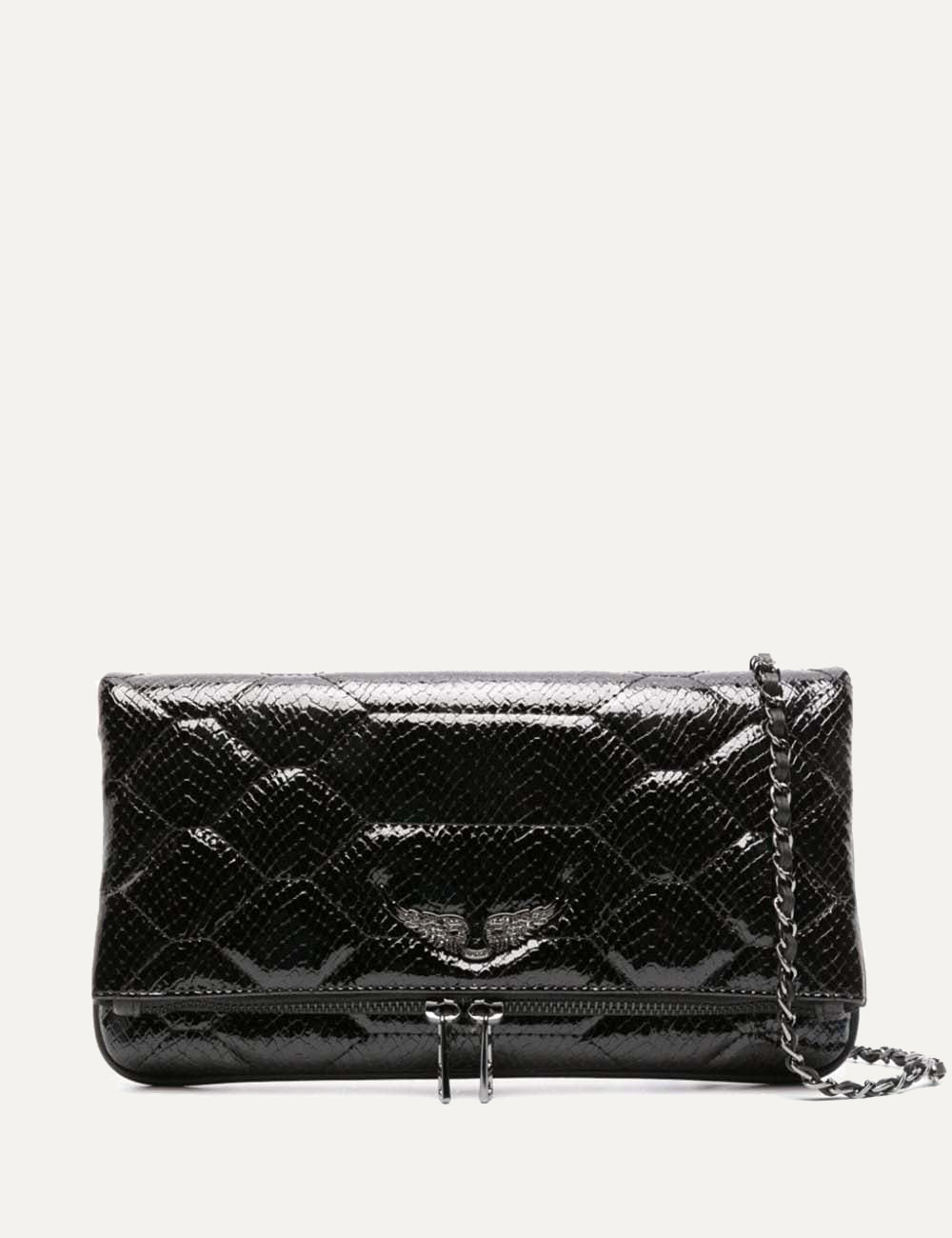 ZADIG&VOLTAIRE ROCK XL MAT SCALE GLOSS NOIR