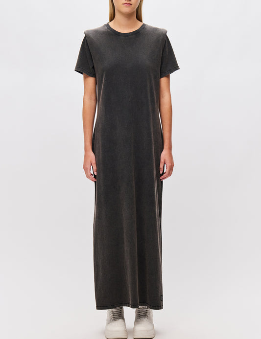 DIRTY LAUNDRY MAXI DRESS WITH SHOULDER DETAIL