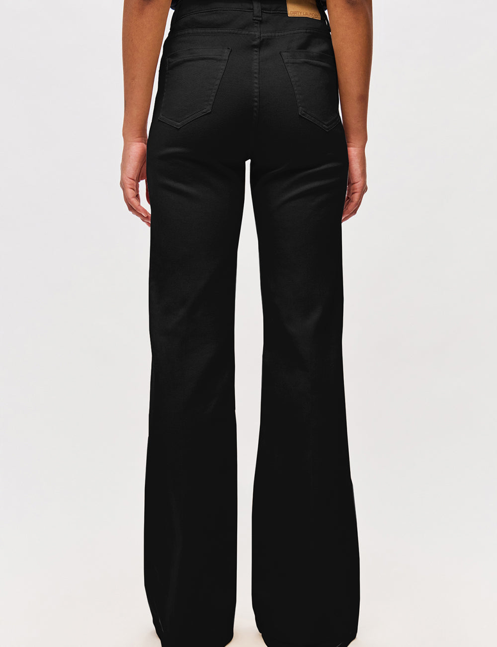 DIRTY LAUNDRY MID-RISE SKINNY FLARE TROUSERS