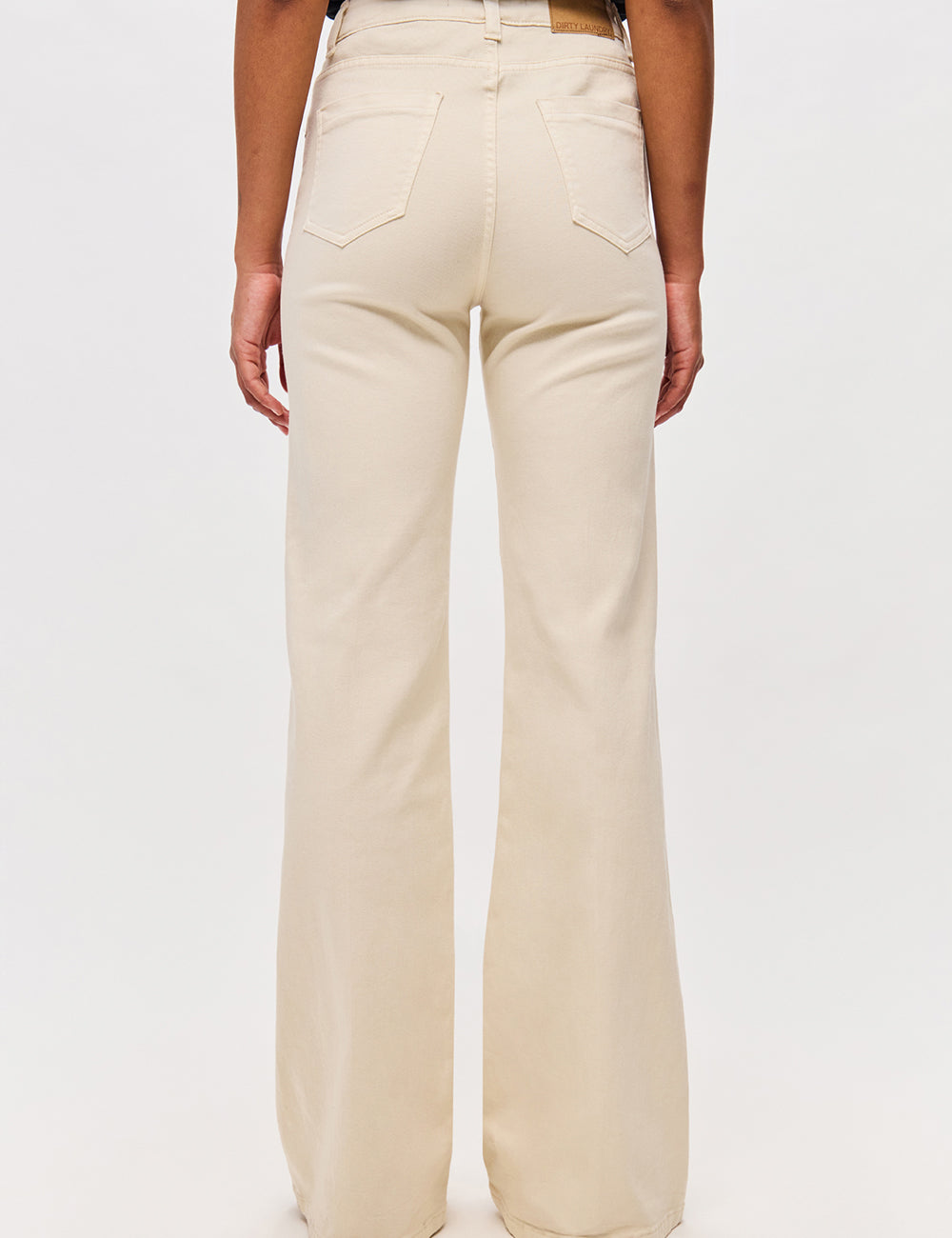 DIRTY LAUNDRY MID-RISE SKINNY FLARE TROUSERS