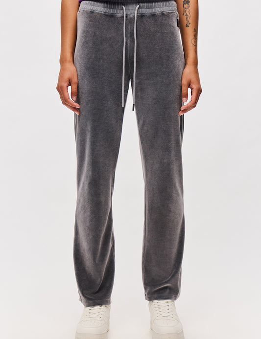 DIRTY LAUNDRY SLIM FIT VELVET SWEATPANTS