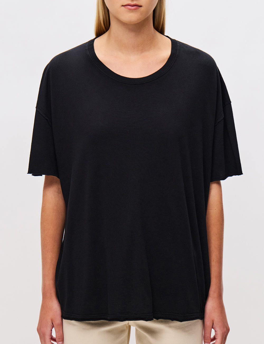 DIRTY LAUNDRY OVERSIZED T-SHIRT WITH RAW EDGES