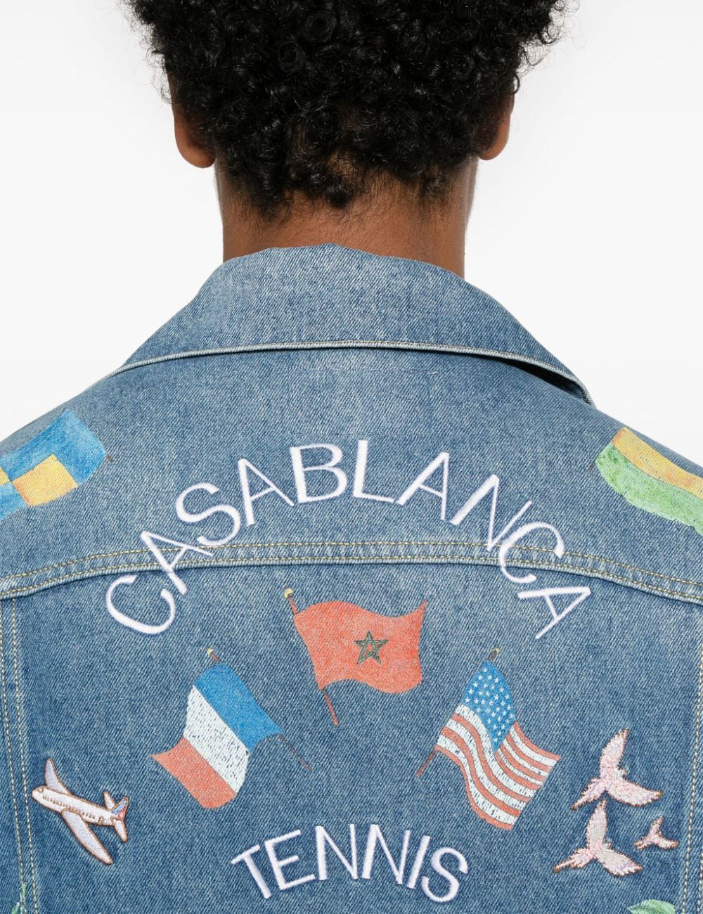 CASABLANCA PRINTED AND EMBR DENI JACKET CASABLANCA