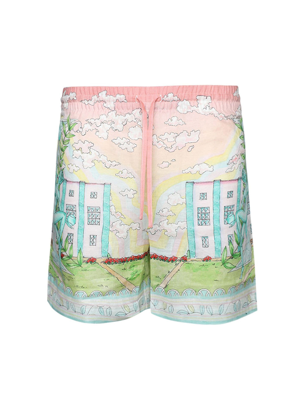 CASABLANCA LINEN SHORTS WITH DRAWSTRINGS CASABLANCA