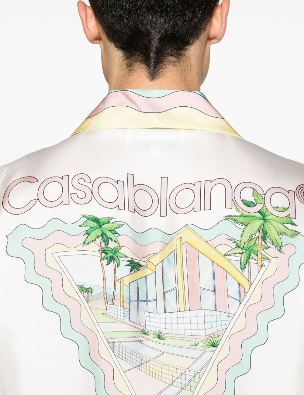 CASABLANCA CUBAN COLLAR SHORT SLEEVE SHIRT CASABLANCA