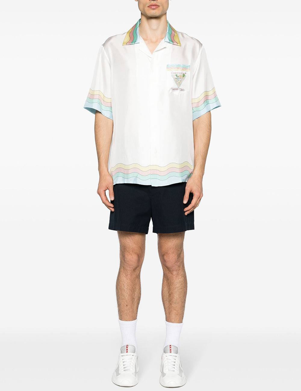 CASABLANCA CUBAN COLLAR SHORT SLEEVE SHIRT CASABLANCA