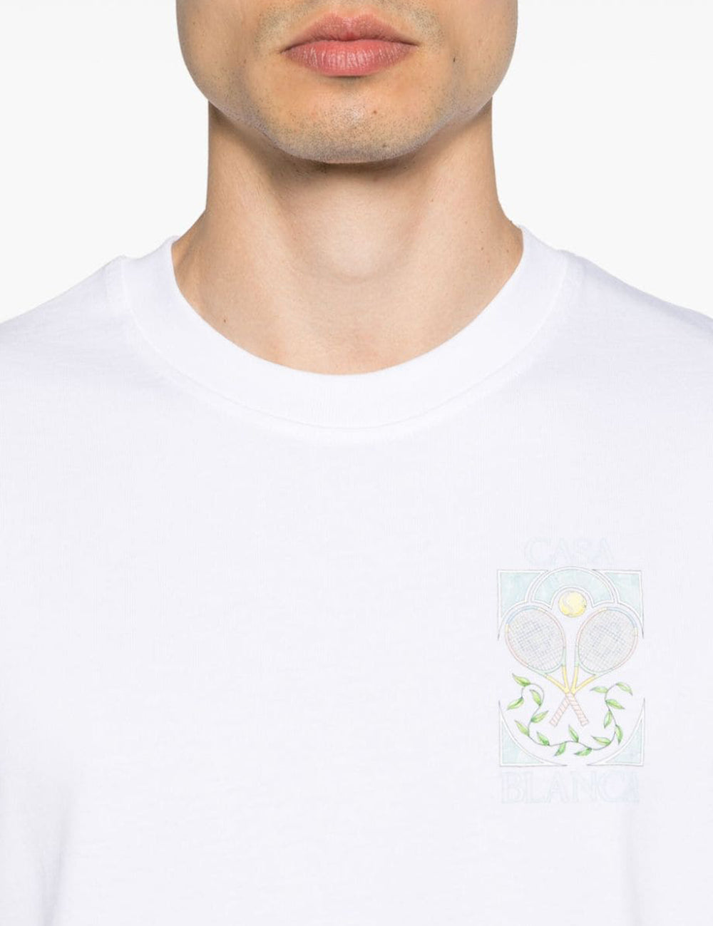 CASABLANCA TENNIS PASTELLE PRINT T-SHIRT CASABLANCA