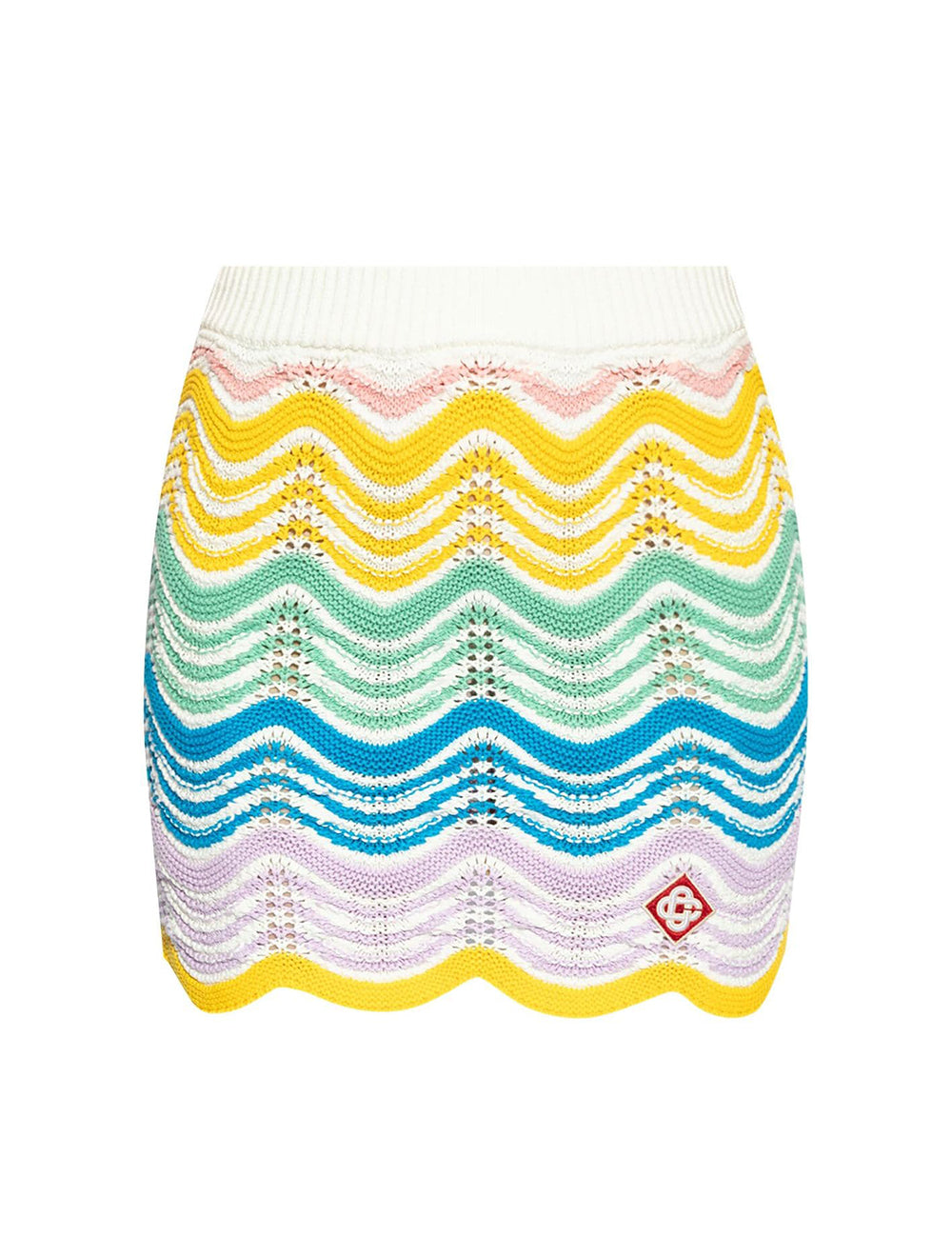 CASABLANCA WAVE CROCHET SKIRT CASABLANCA