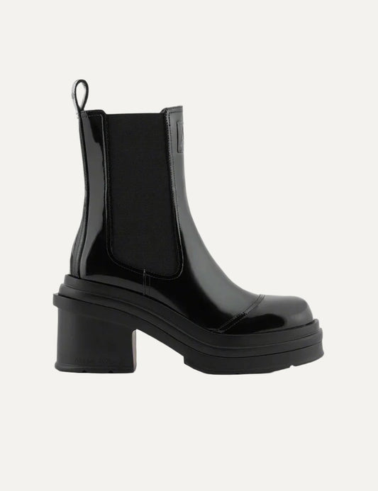 ARMANI EXCHANGE ANKLE BOOT PATENT PU