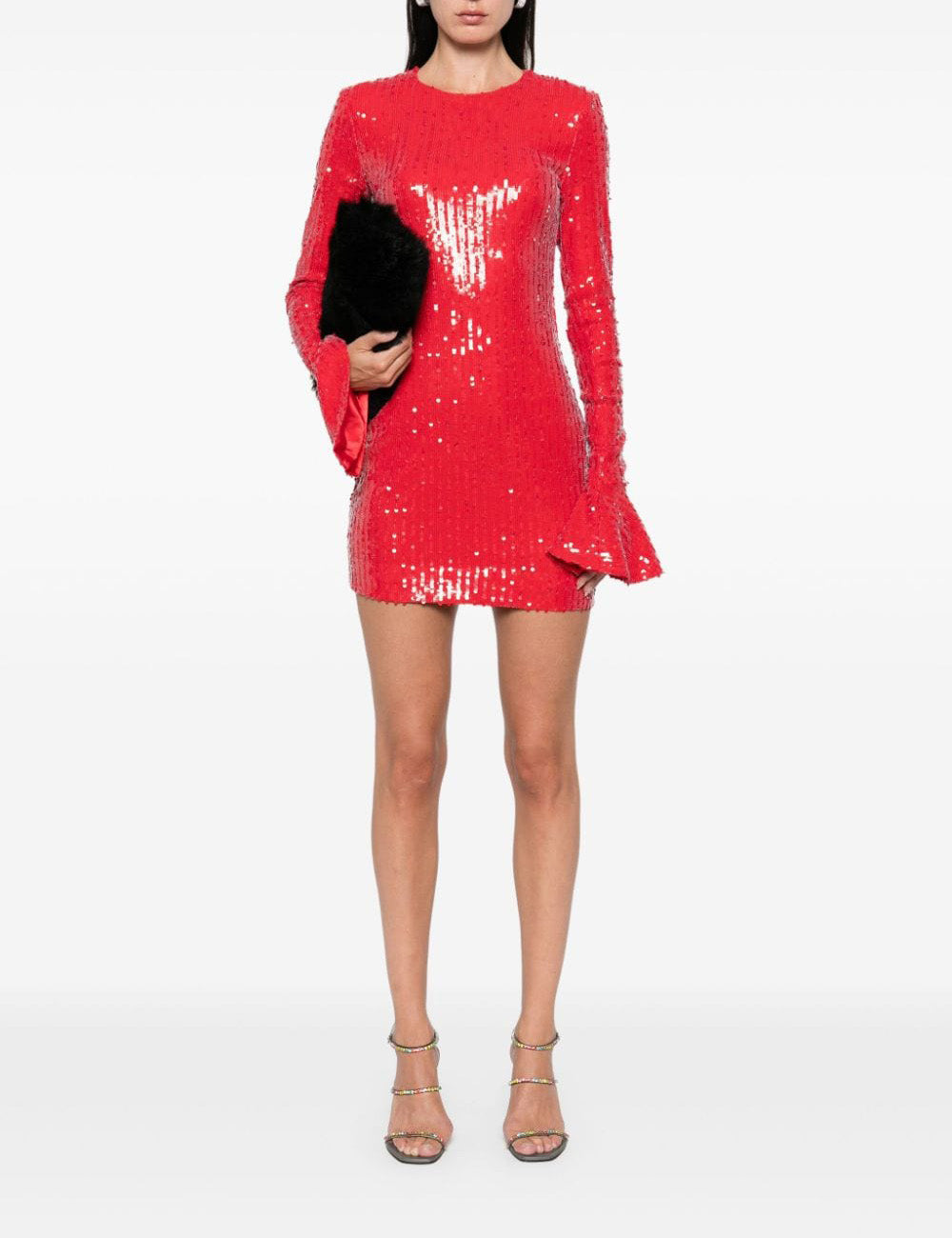 ROTATE SEQUINS LS MINI DRESS ROTATE