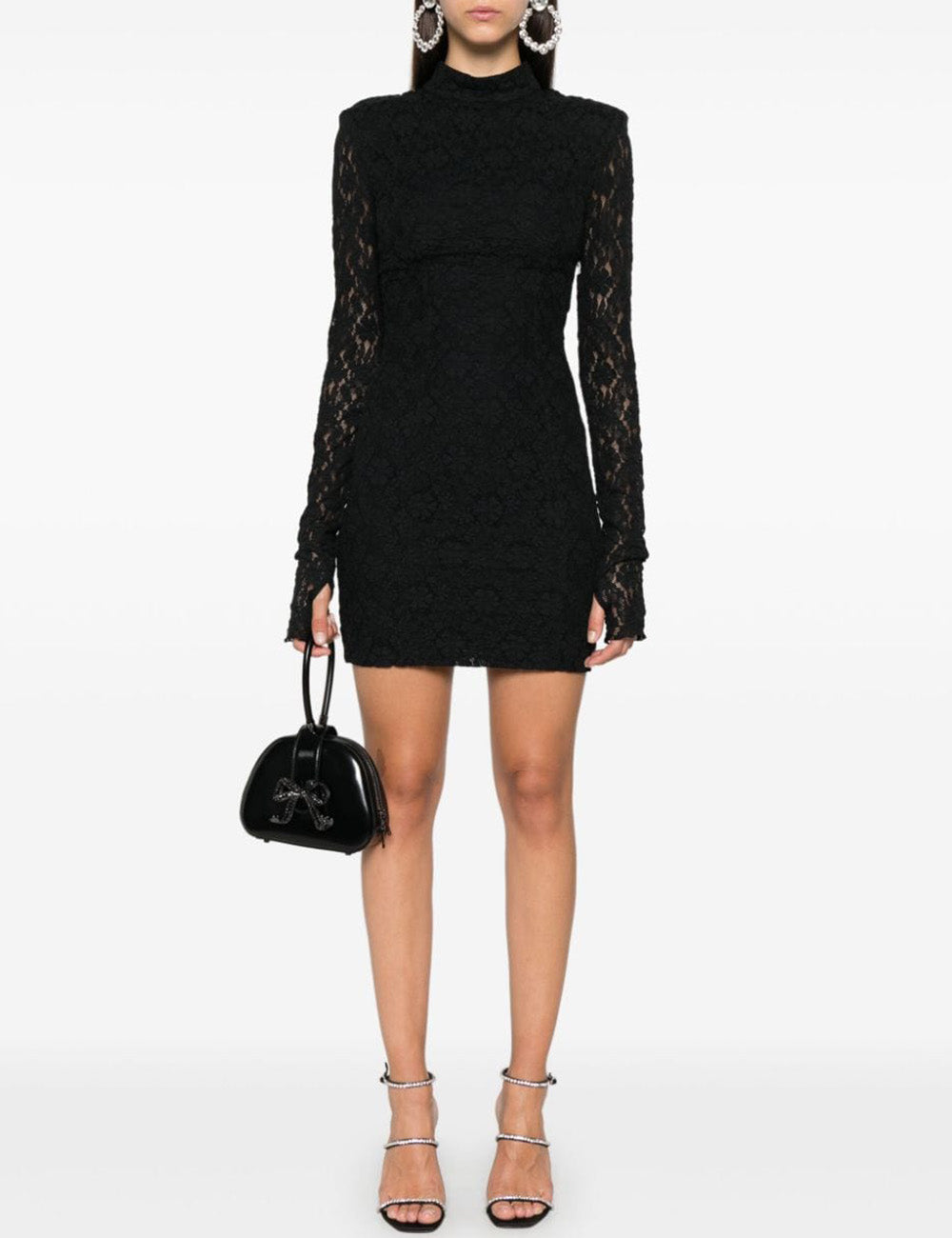 ROTATE LACE MINI LS DRESS ROTATE