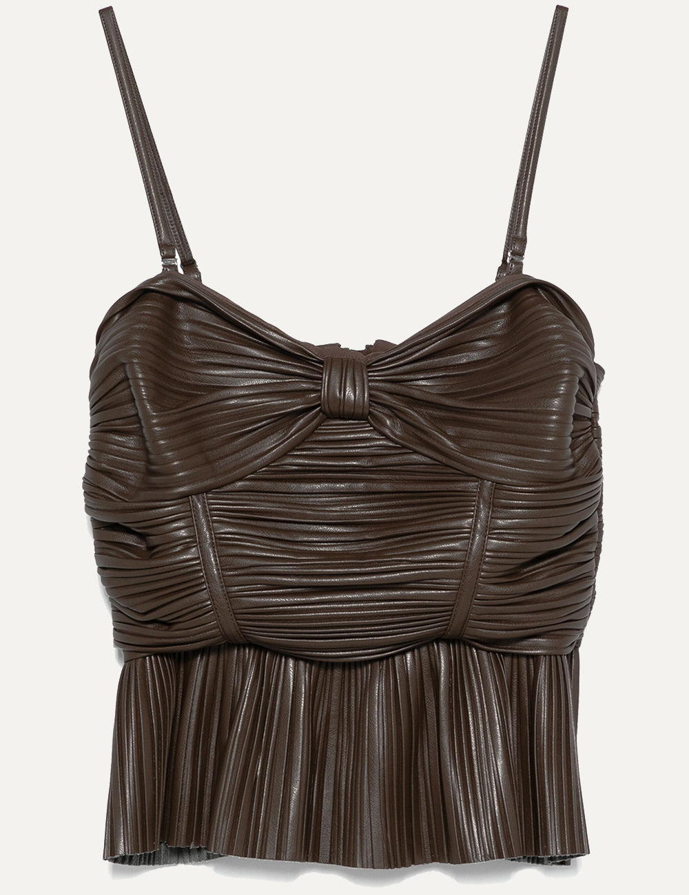 ROTATE PLEATED SLEEVELESS TOP