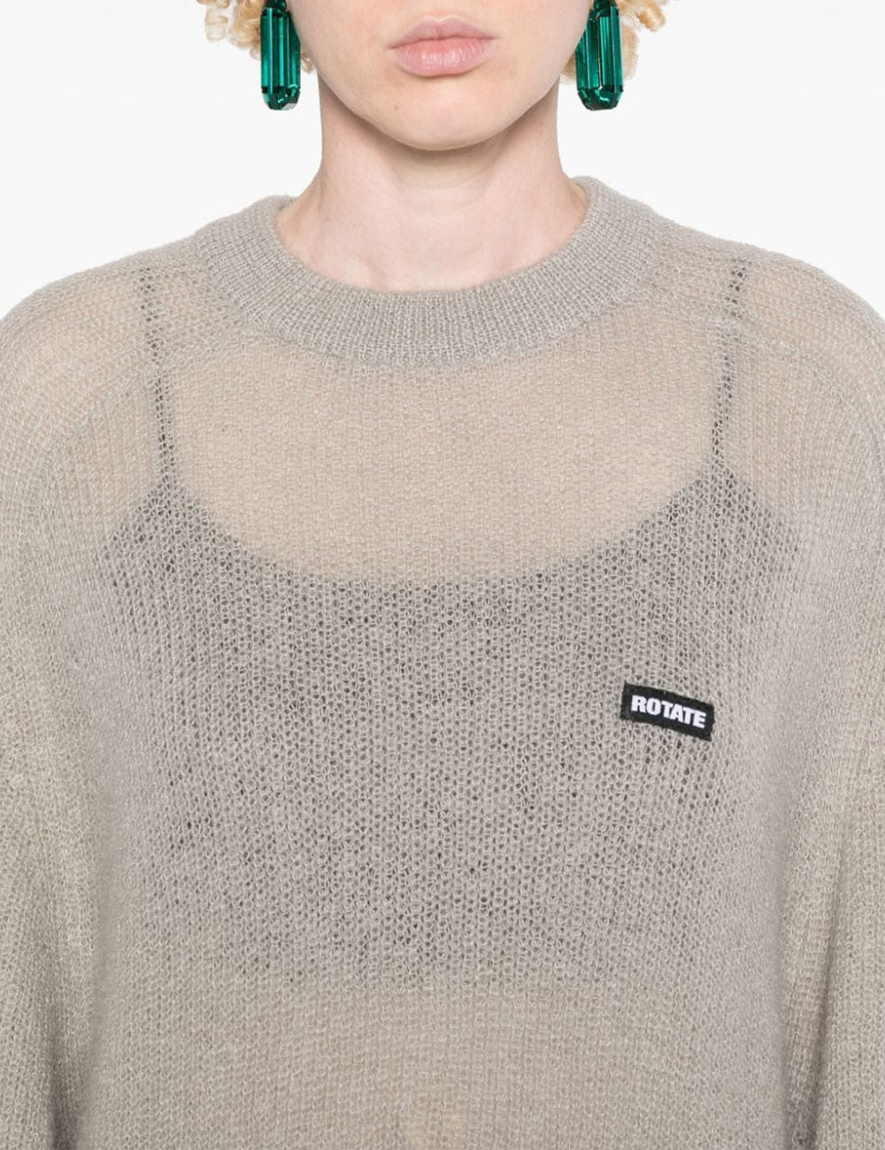 ROTATE LIGHT KNIT LOGO SWEATER ROTATE