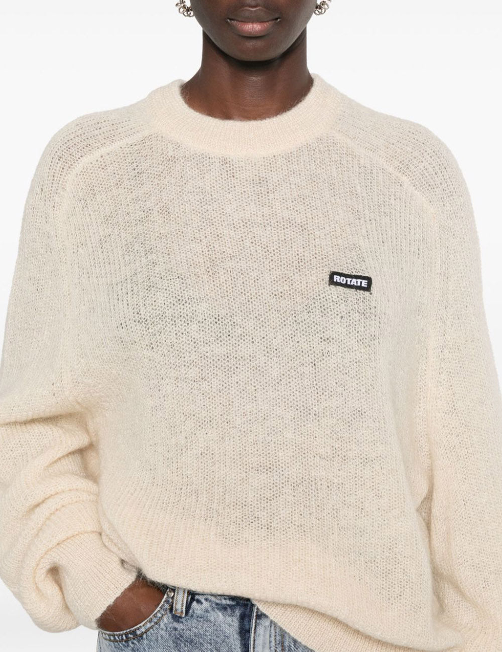 ROTATE LIGHT KNIT LOGO SWEATER ROTATE