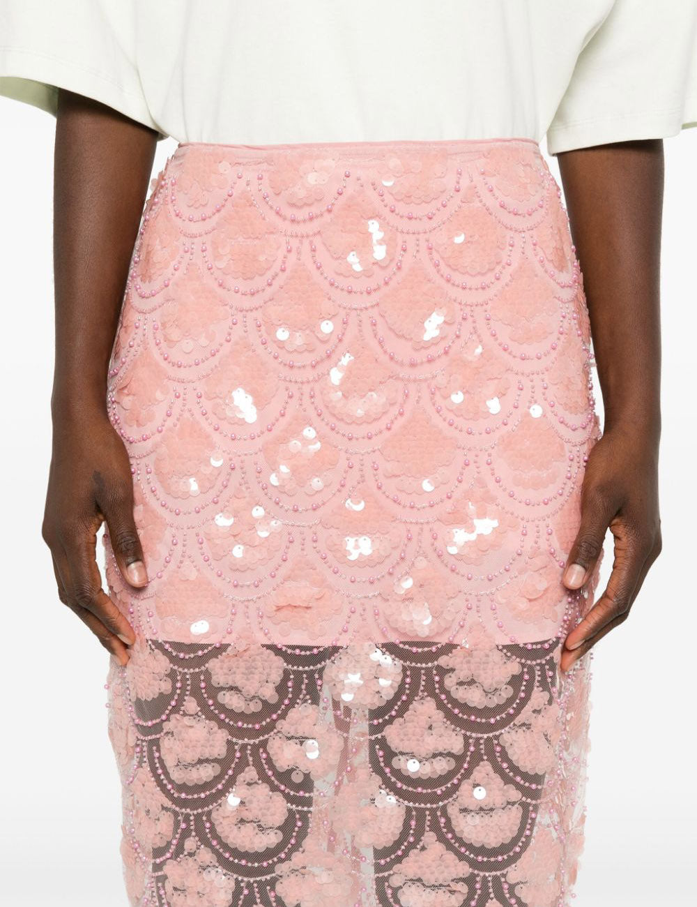 ROTATE SEQUIN PENCIL SKIRT ROTATE