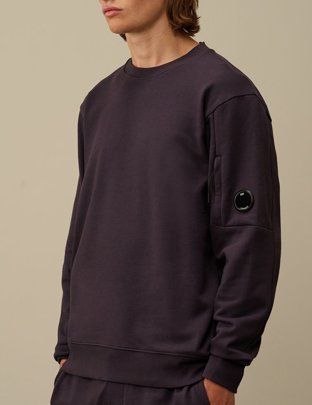 C.P COMPANY CREW NECK LENS SWEATSHIRT