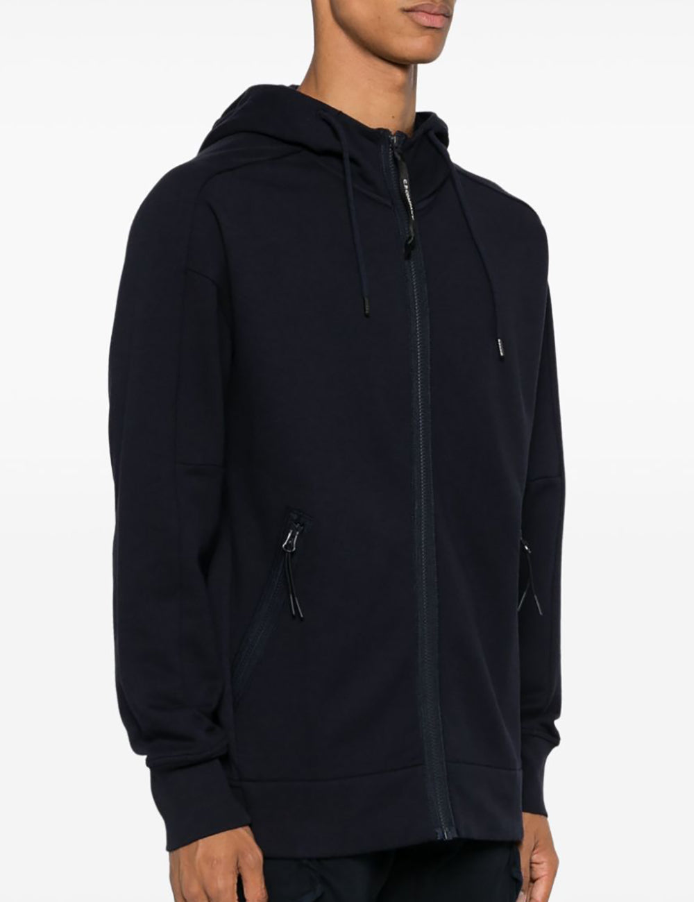 C.P COMPANY ZIPPED HOODED SWEATSHIRT