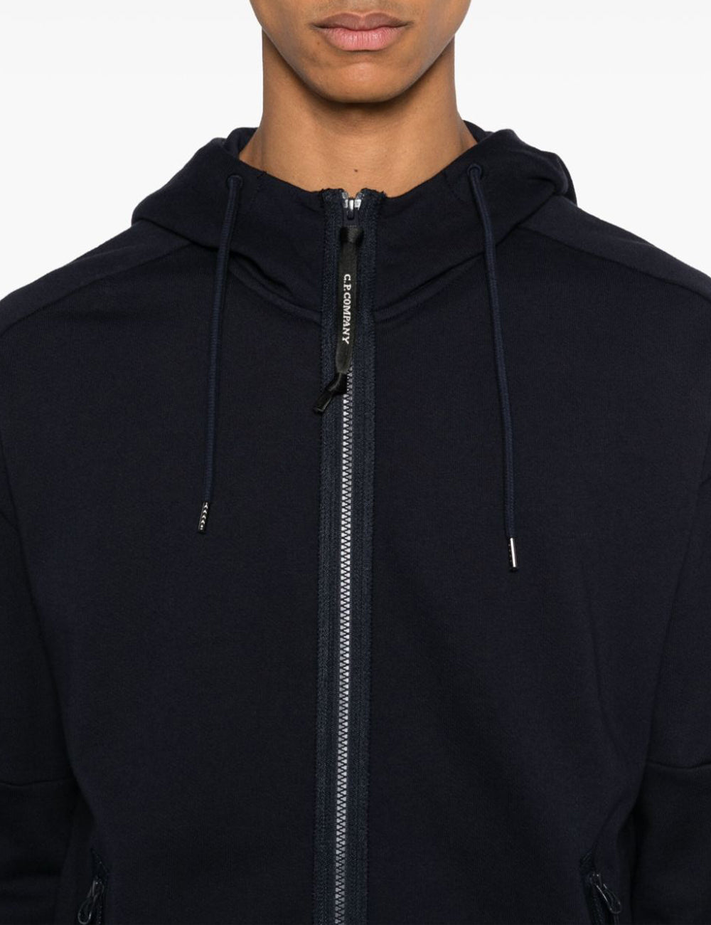 C.P COMPANY ZIPPED HOODED SWEATSHIRT