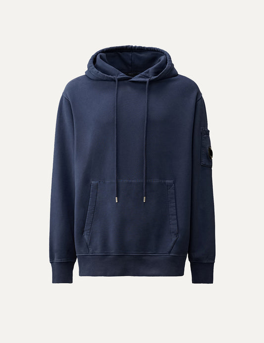 C.P COMPANY LENS HOODED SWEATSHIRT