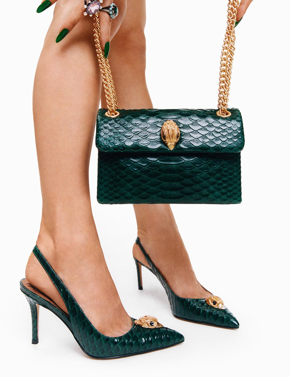 KURT GEIGER LEATHER MINI KENSINGTON