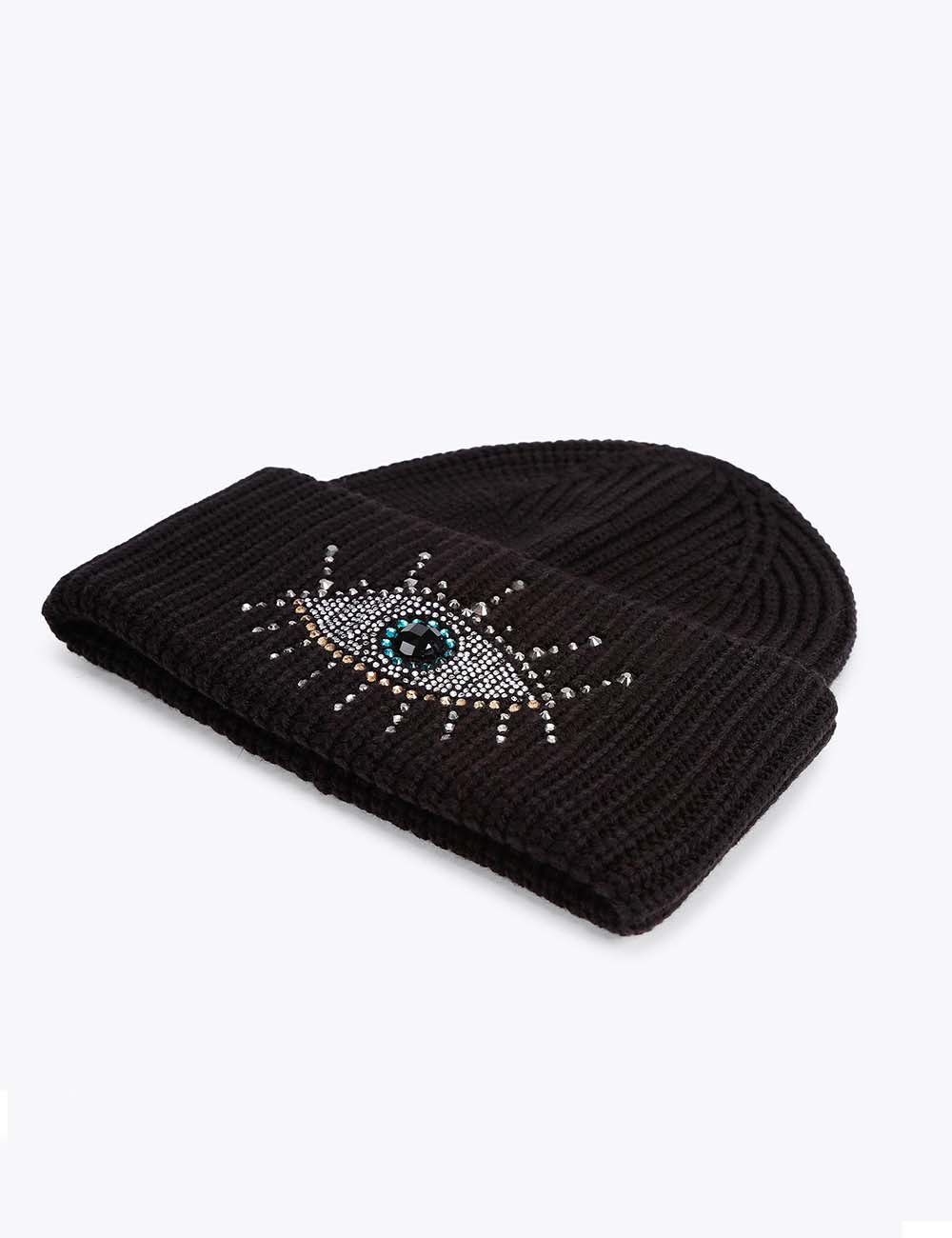 KURT GEIGER EVIL EYE BEANIE KURT GEIGER