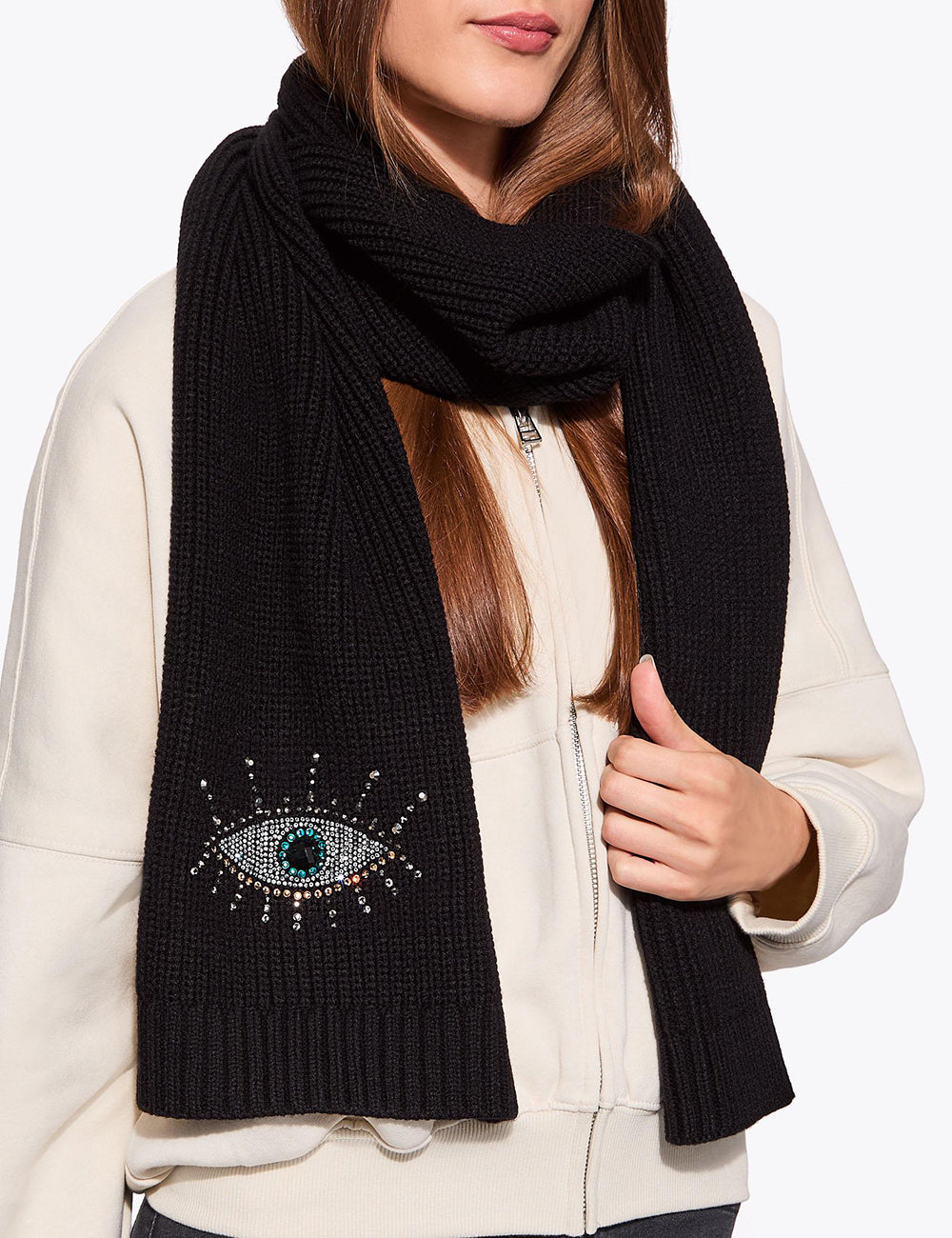 KURT GEIGER EVIL EYE SCARF KURT GEIGER