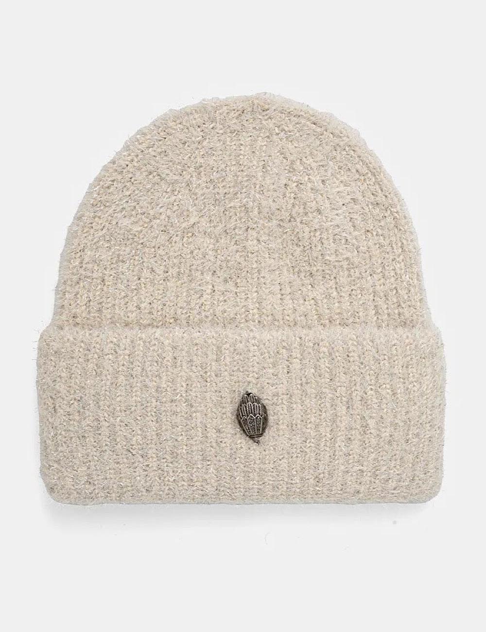 KURT GEIGER LUREX EAGLE BEANIE