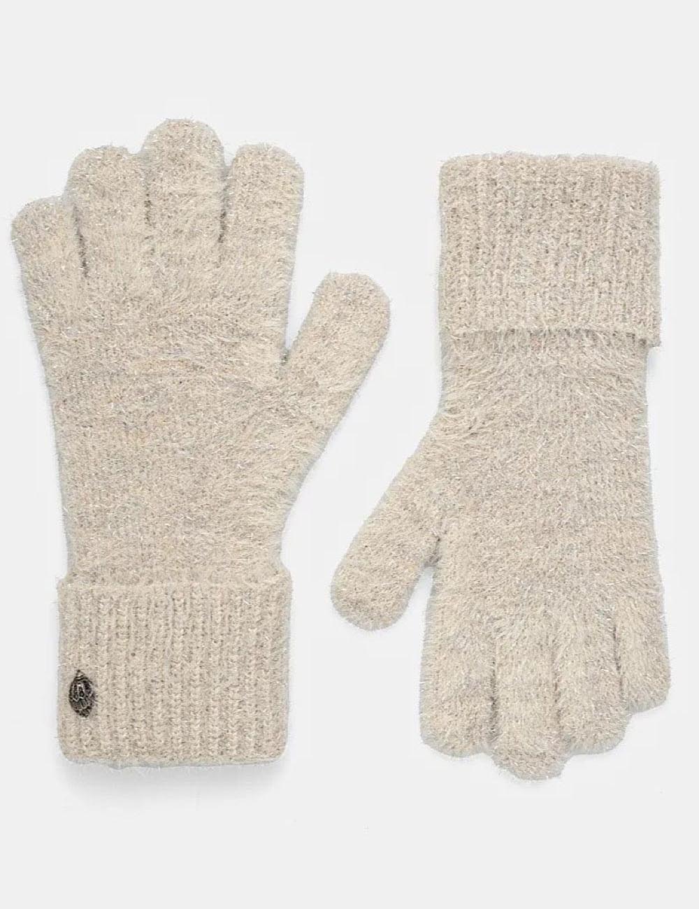 KURT GEIGER LUREX EAGLE GLOVES