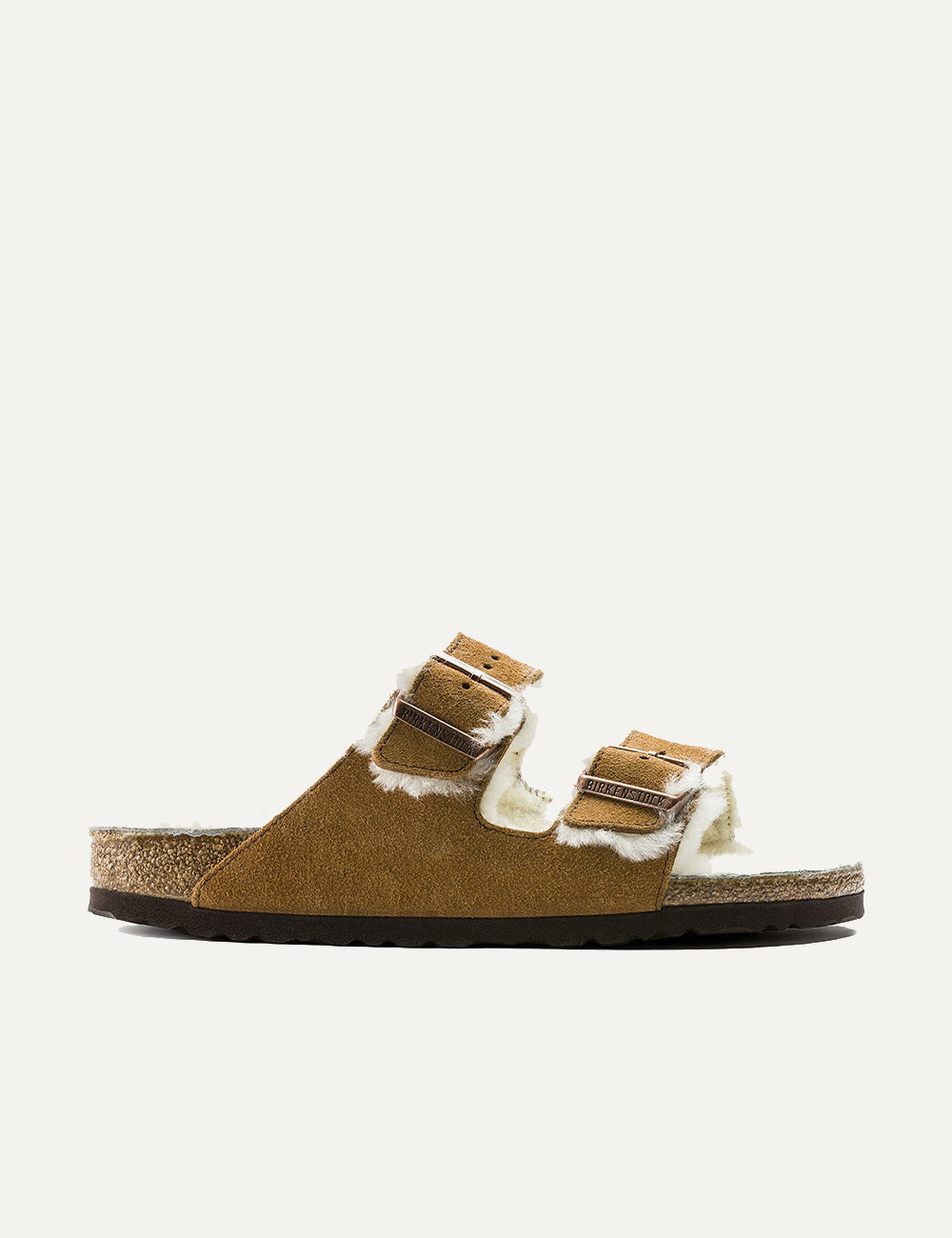 BIRKENSTOCK LEATHER ARIZONA SHEARLING LEVE