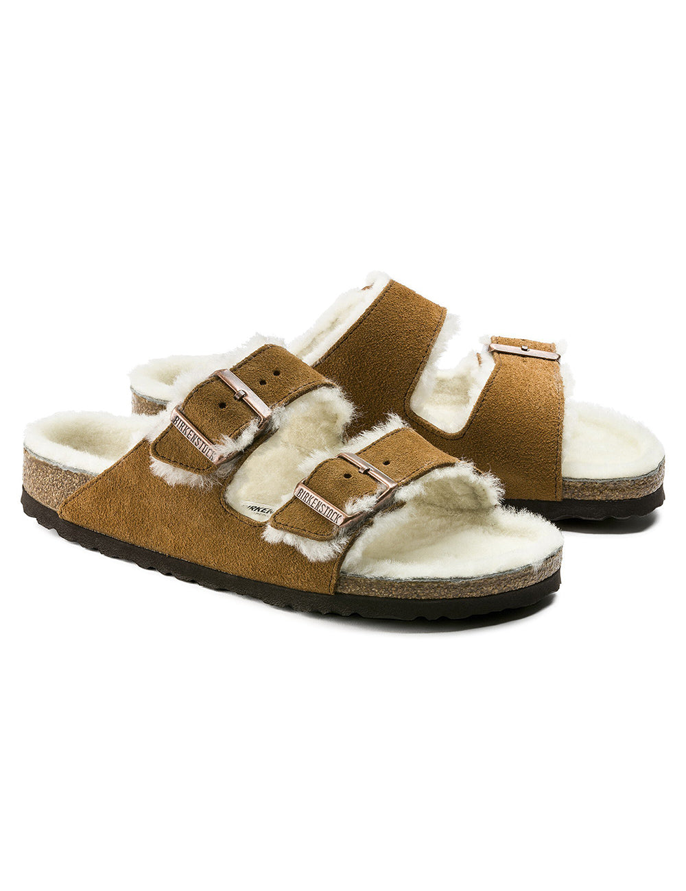 BIRKENSTOCK LEATHER ARIZONA SHEARLING LEVE