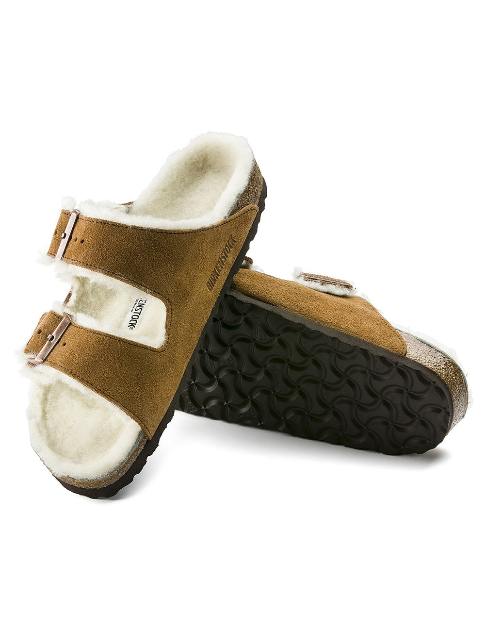 BIRKENSTOCK LEATHER ARIZONA SHEARLING LEVE