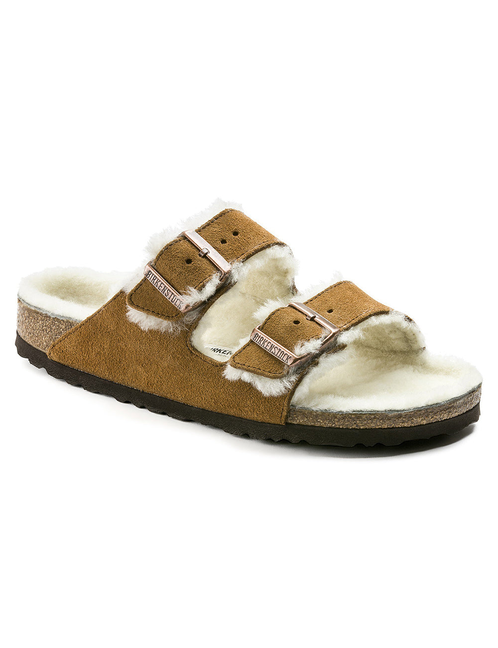 BIRKENSTOCK LEATHER ARIZONA SHEARLING LEVE