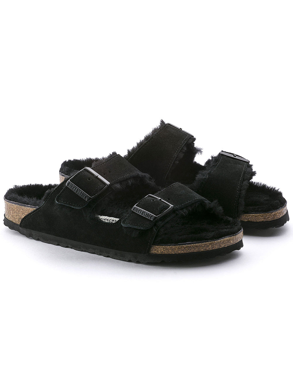 BIRKENSTOCK LEATHER ARIZONA SHEARLING LEVE