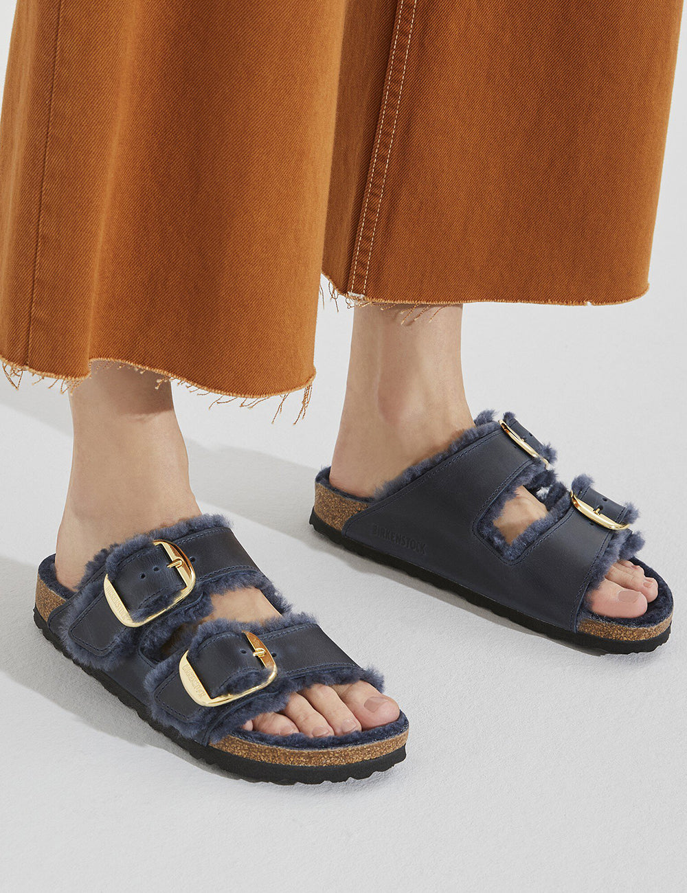 BIRKENSTOCK LEATHER ARIZONA BB SHEARLING LEOI