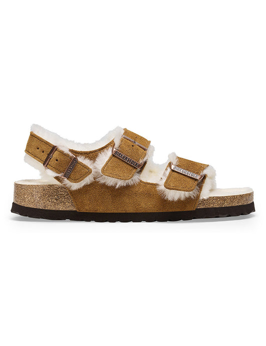 BIRKENSTOCK LEATHER MILANO SHEARLING LEVE BIRKENSTOCK