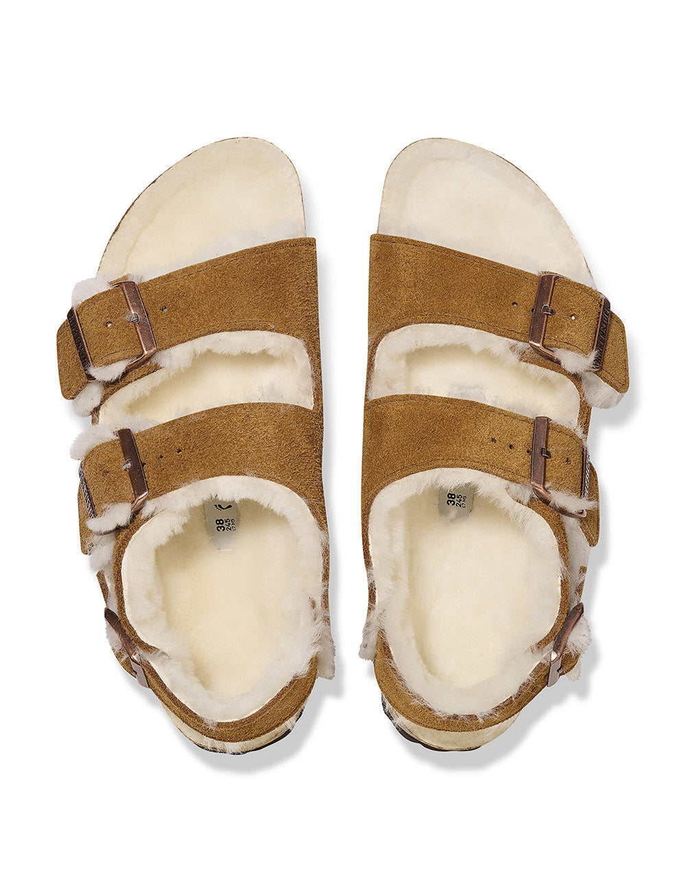 BIRKENSTOCK LEATHER MILANO SHEARLING LEVE BIRKENSTOCK