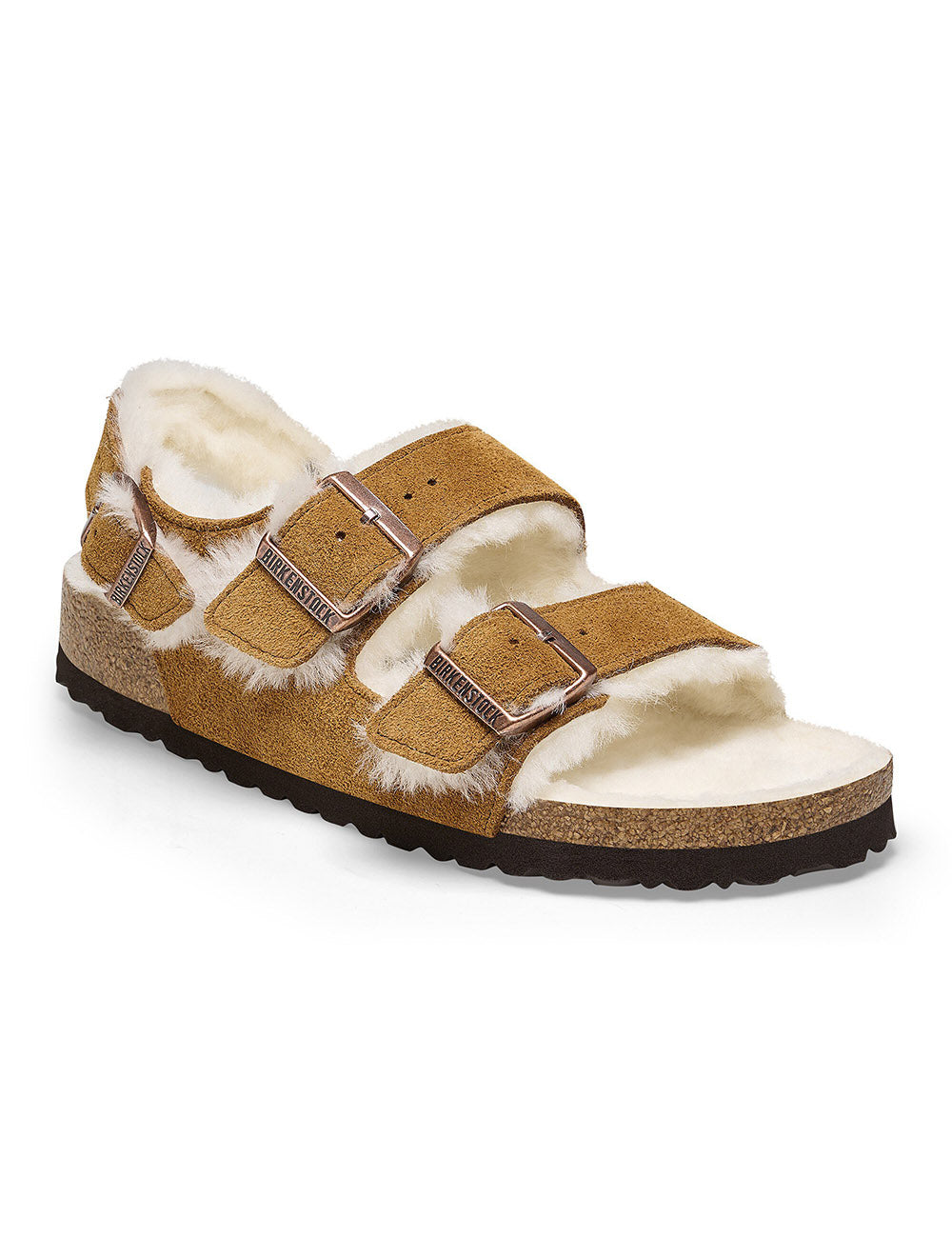 BIRKENSTOCK LEATHER MILANO SHEARLING LEVE BIRKENSTOCK